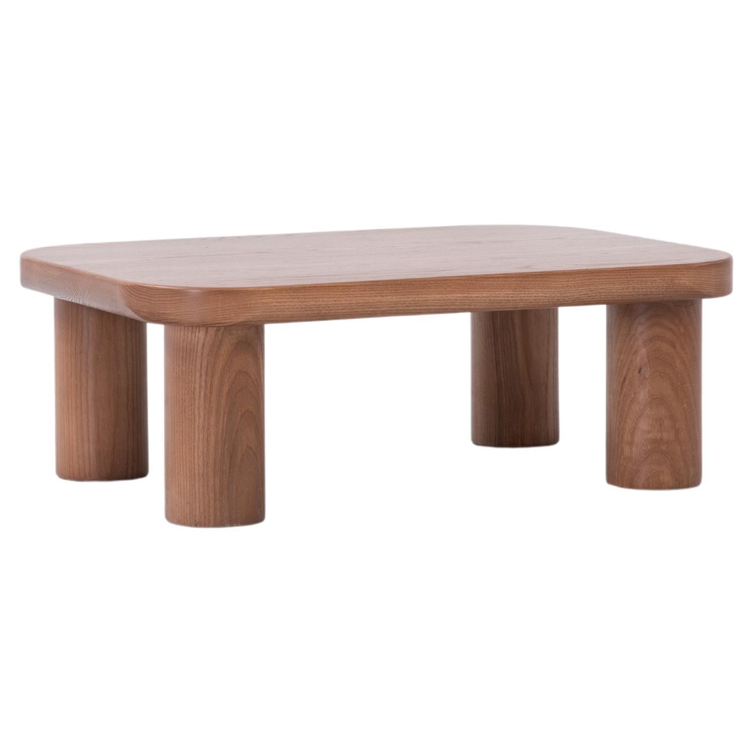 Table de nuit Kiral par Sun at Six, Sienne, table d'appoint minimaliste en bois