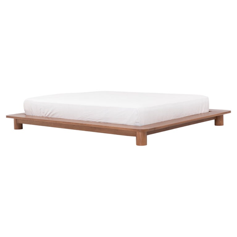 Kiral Platform Bed by Sun at Six, Minimalist Sienna Queen Bed in Wood For  Sale at 1stDibs