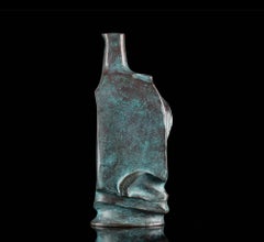 “Kirameki” Patinated Blue Bronze Vase by Masuo Ikeda - Limited Edition 42/100