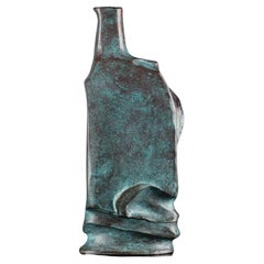 Vase "Kirameki" en bronze patiné bleu par Masuo Ikeda - Edition limitée 42/100