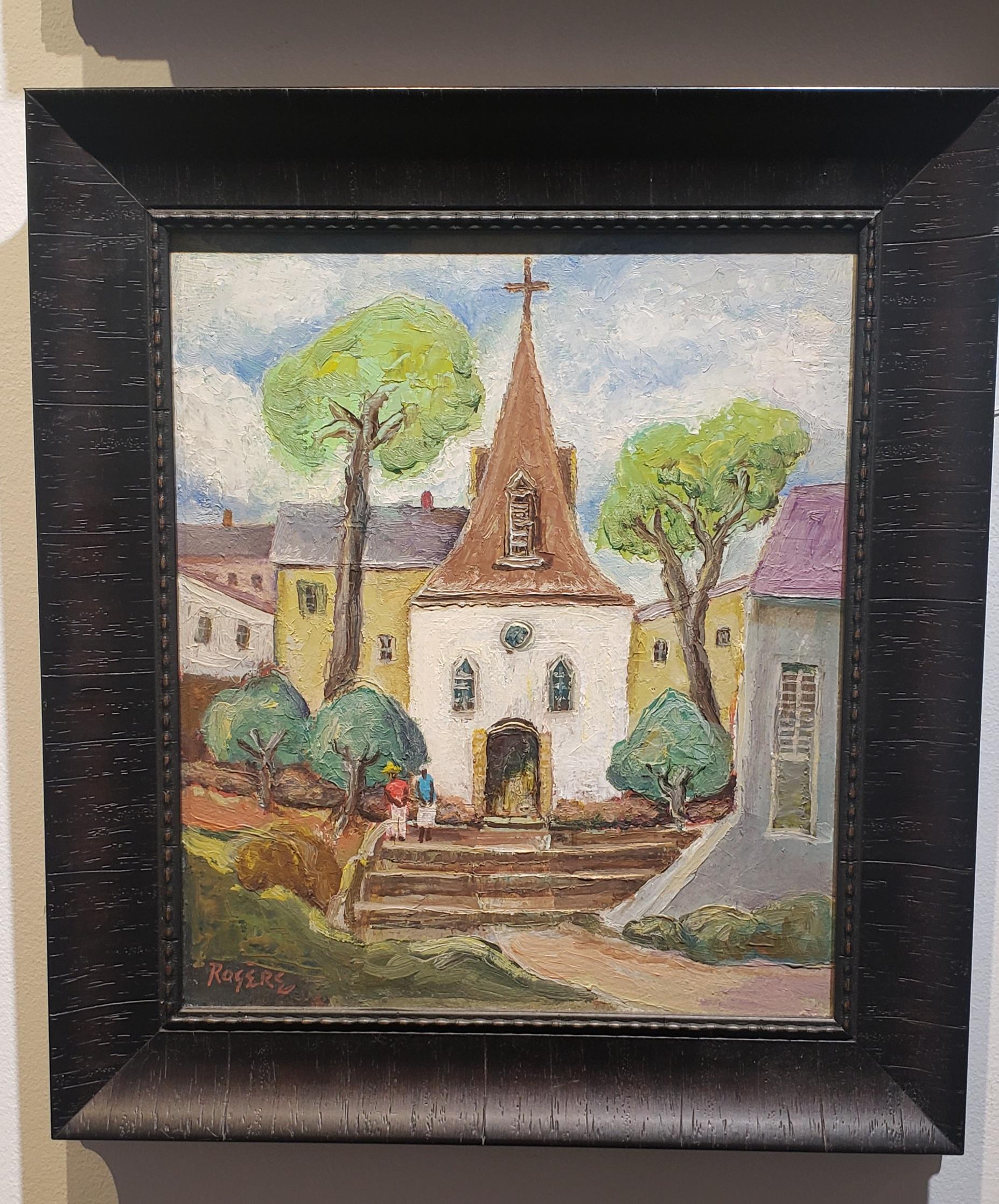 Louisiana Parish   Oil Painting  Out in the Countryside Framed Palette Knife  For Sale 4