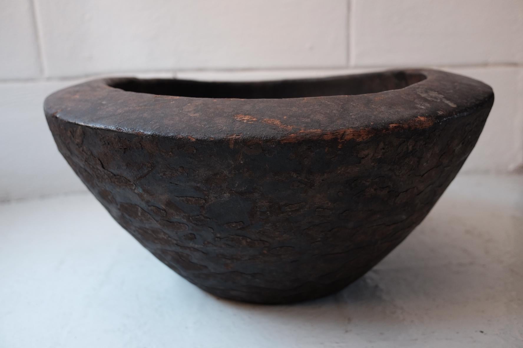 Cameroonian Kirdi Wooden Bowl from Cameroon