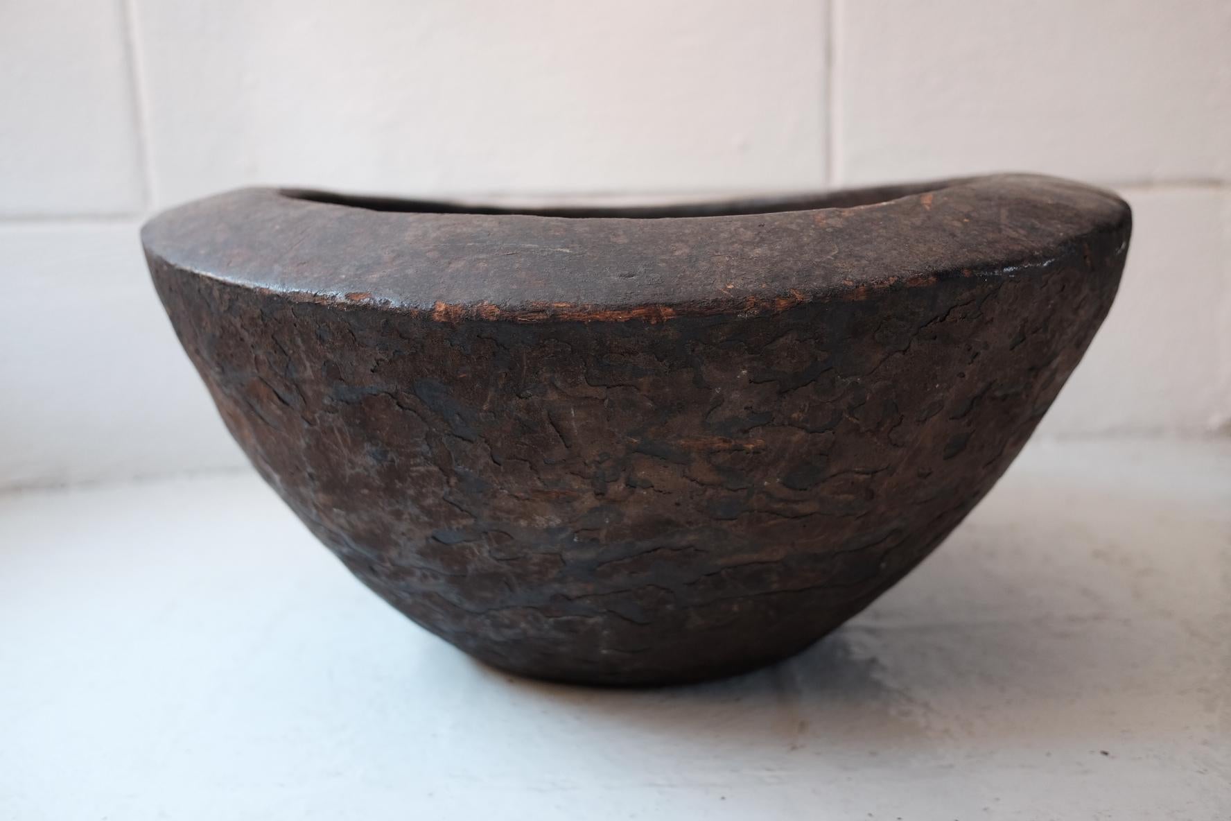 Late 20th Century Kirdi Wooden Bowl from Cameroon