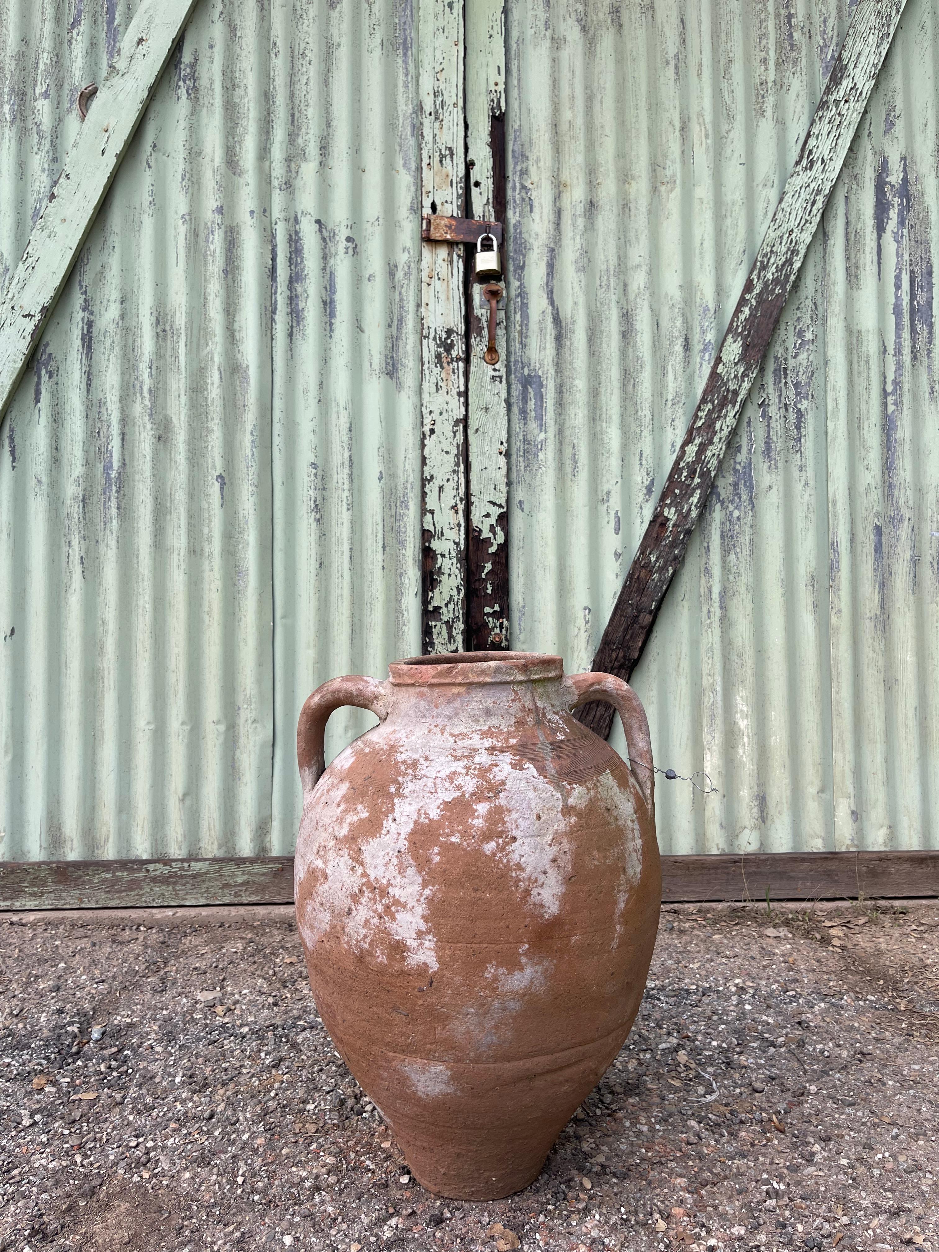 Greco Roman Kireçli Küp (Turkish Limewashed Vase - Medium) For Sale