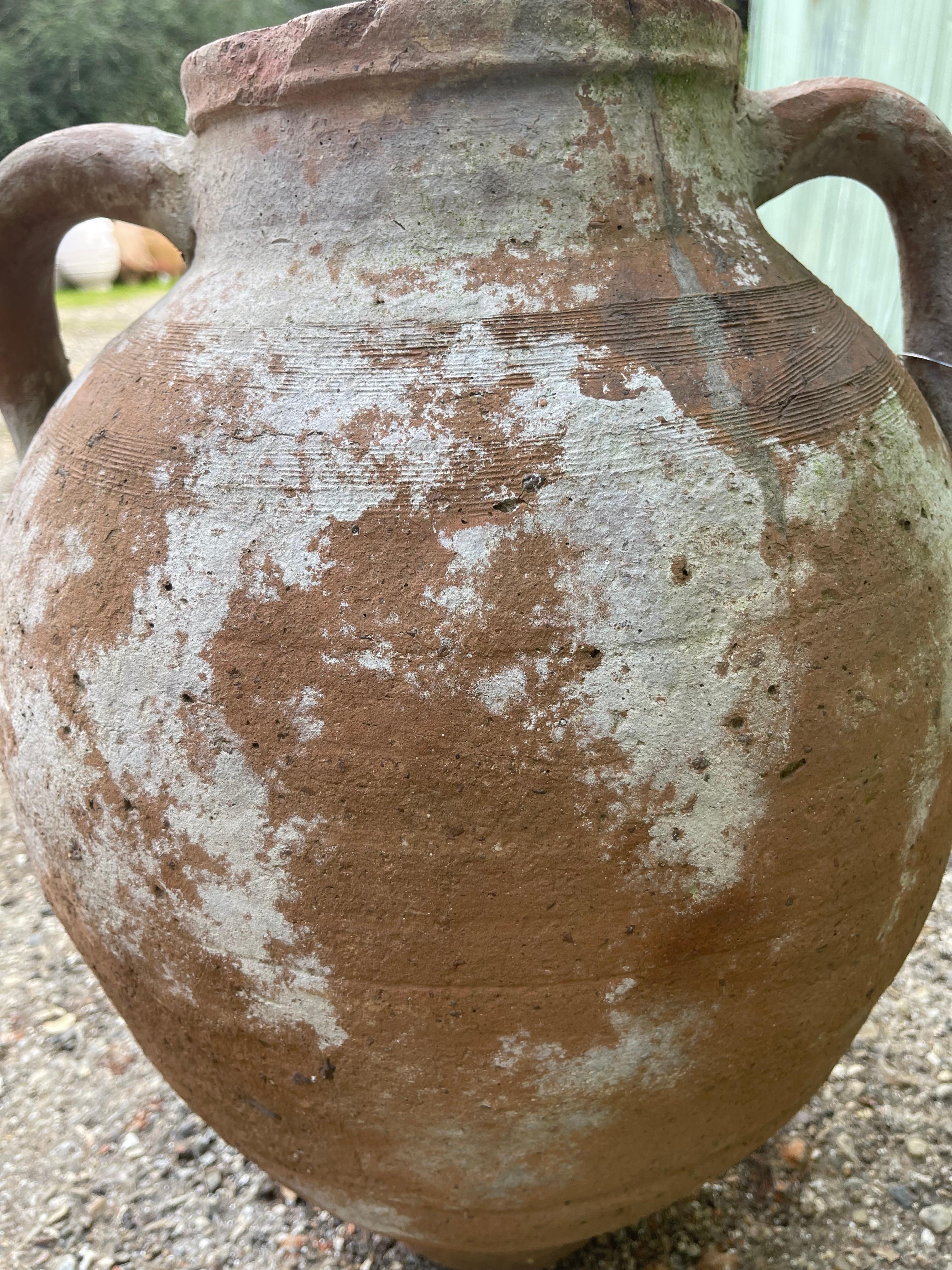 20th Century Kireçli Küp (Turkish Limewashed Vase - Medium) For Sale