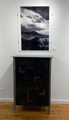 Nude Mountain - Black & White Photo, Nude Female Torso in Montana Mountain Scene