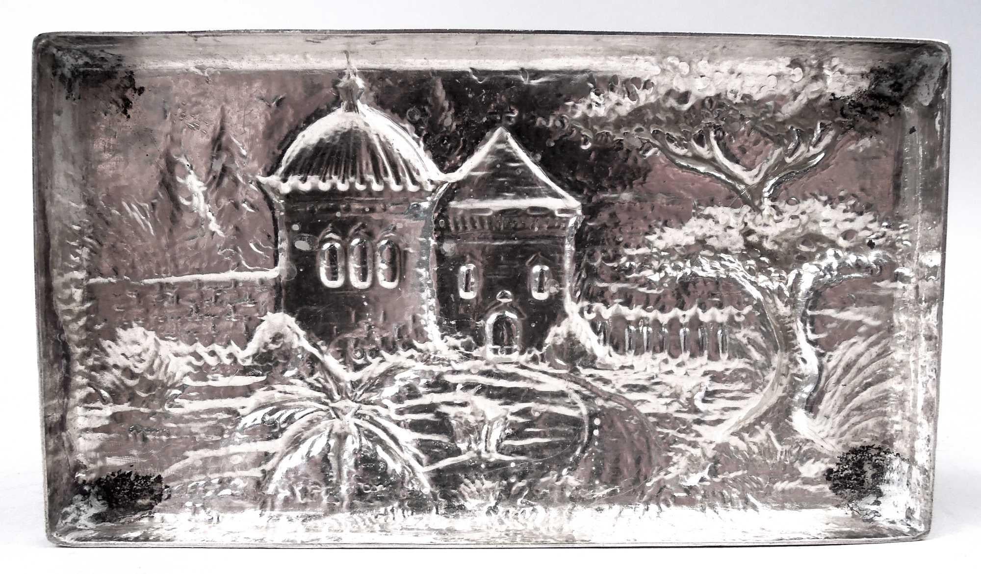 Kirk Baltimore Sterling Silver Box with Picturesque Architecture For Sale 1