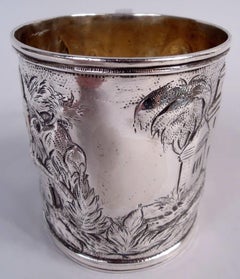 Kirk Baltimore Victorian Silver Pastoral Architecture Baby Cup
