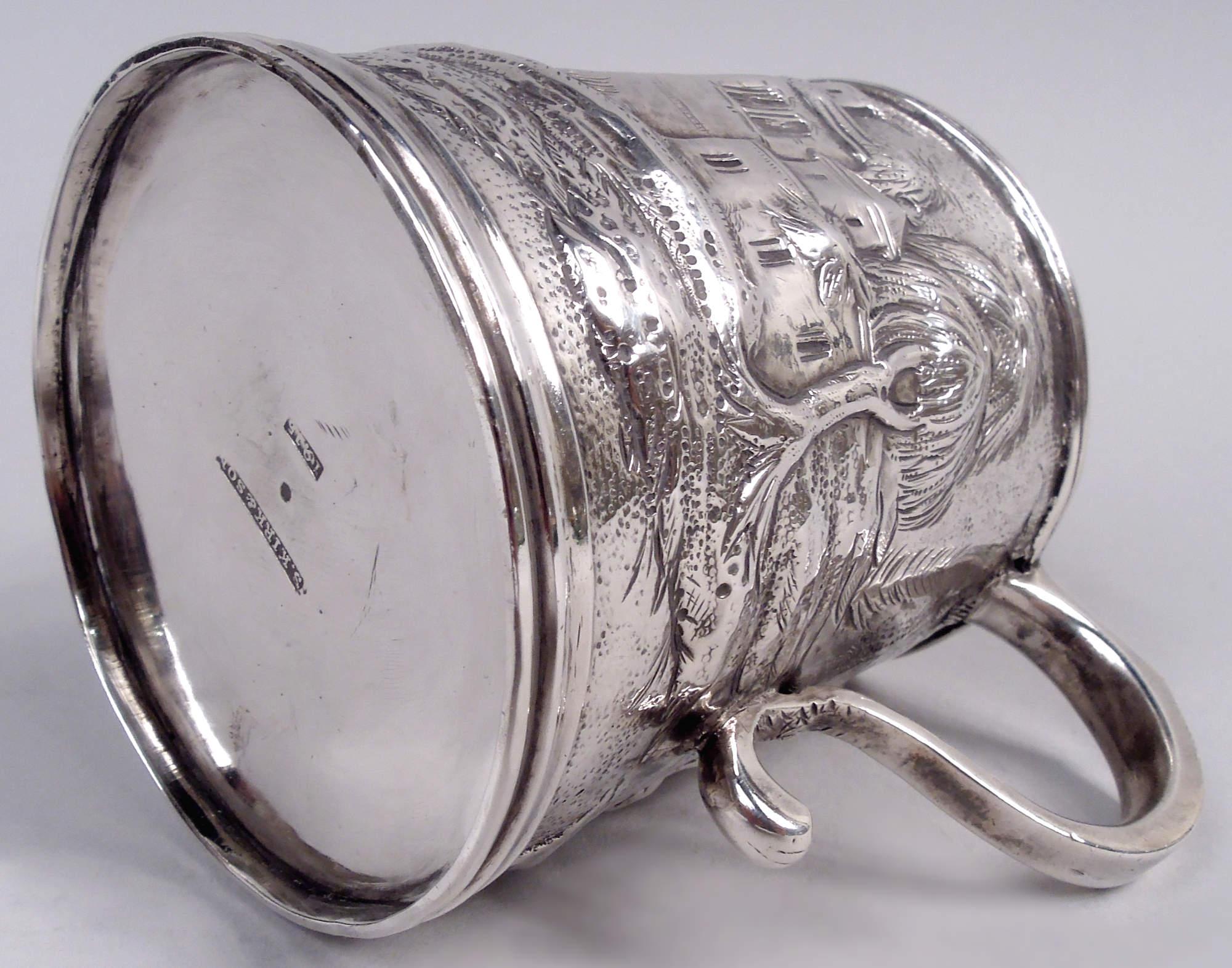 Argento Tazza per bambini Kirk Baltimore Victorian in argento con architettura pastorale in vendita