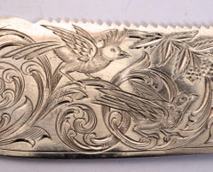 Kirk Cheese Knife, Rare Coin Silver, circa 1830