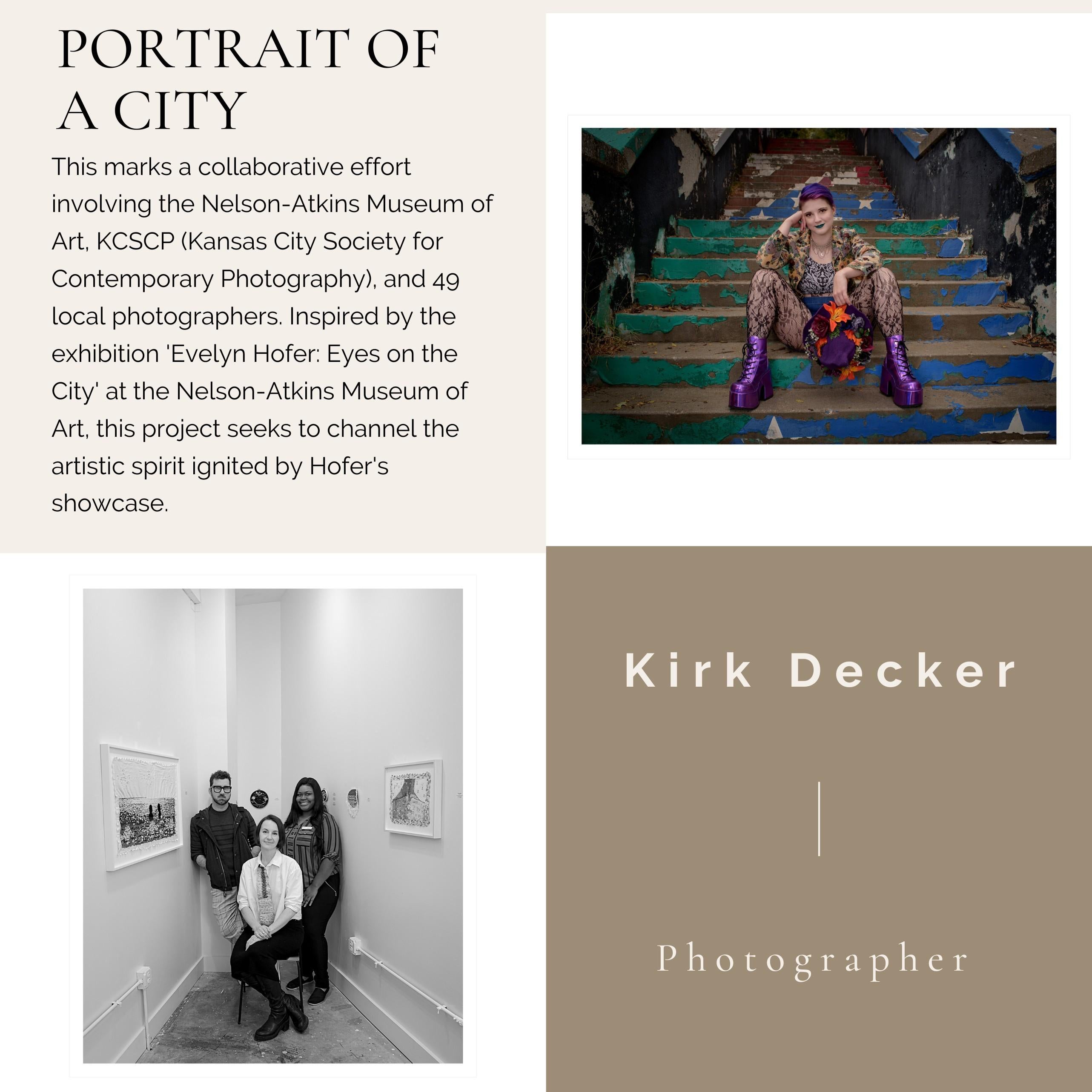 Kim Loves Color (40% OFF LIST PRICE) - Black Portrait Photograph by Kirk Decker