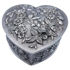Kirk Heart Sterling Jewelry Box
