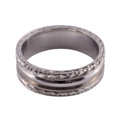 Kirk Kara 18 Karat White Gold Wedding Band
