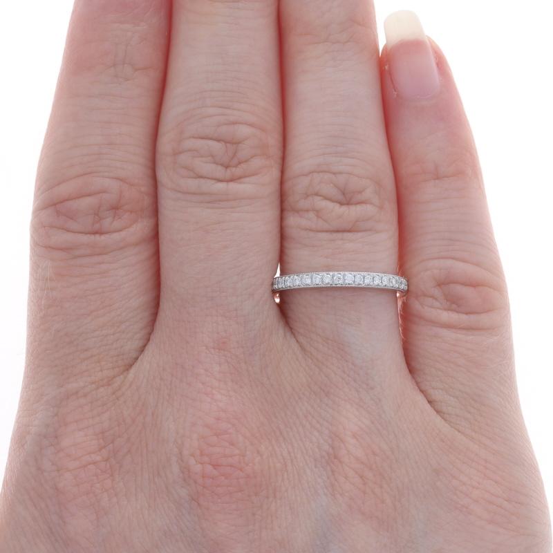 Round Cut Kirk Kara Diamond Wedding Band - White Gold 18k Round Brilliant .20ctw Ring For Sale