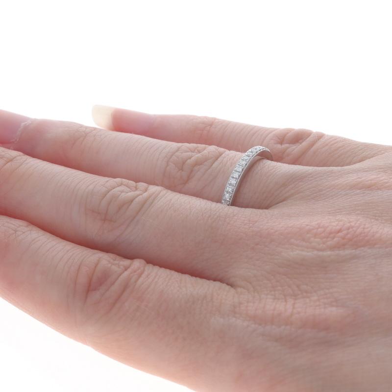 Women's Kirk Kara Diamond Wedding Band - White Gold 18k Round Brilliant .20ctw Ring For Sale