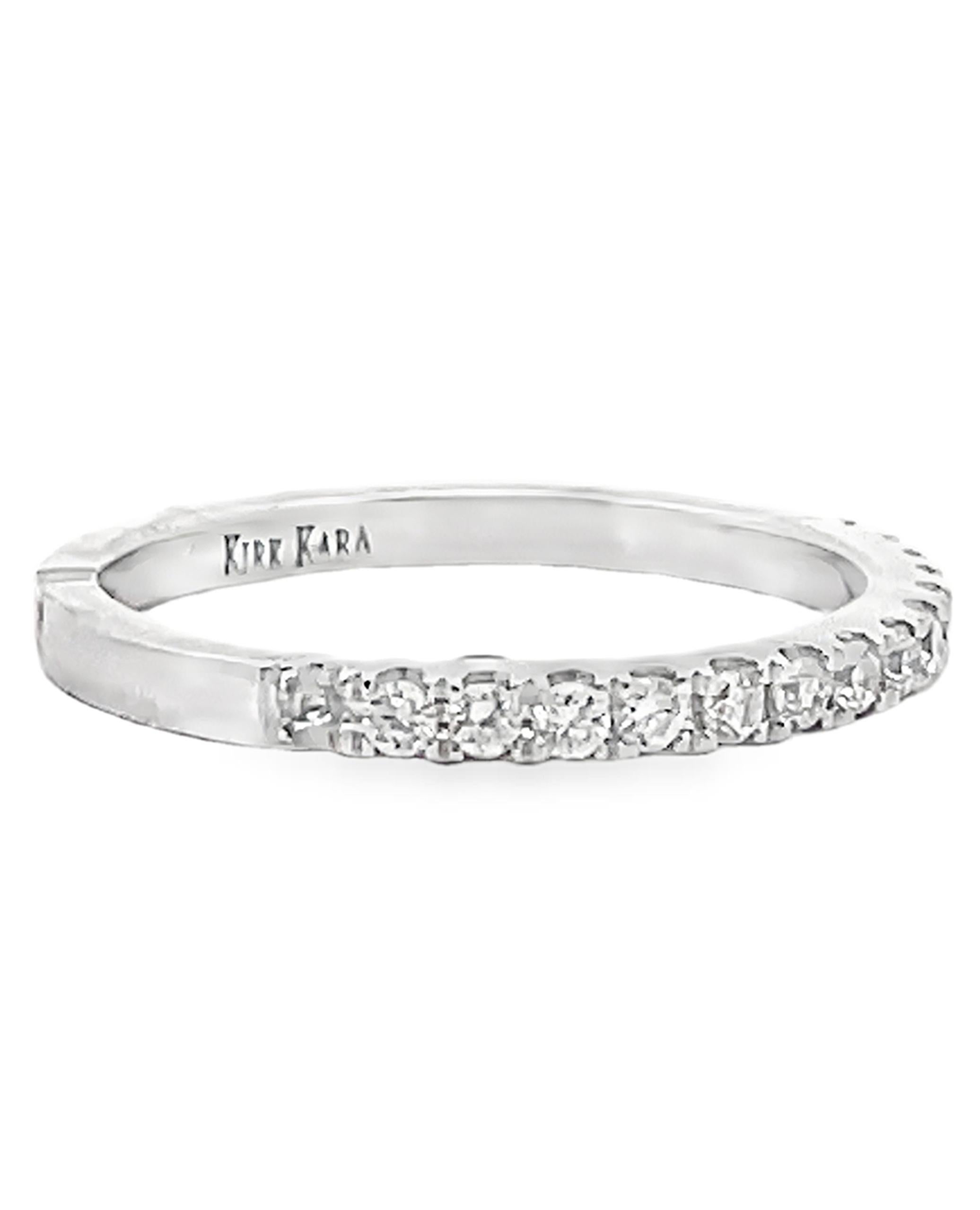 Donna Kirk Kara K1000D-B Fascia nuziale Carmella con diamanti rotondi da 0,41 carati in vendita