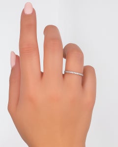 Kirk Kara K1020D-B Stella Wedding Band in 18K White Gold 0.16 Carat Diamonds