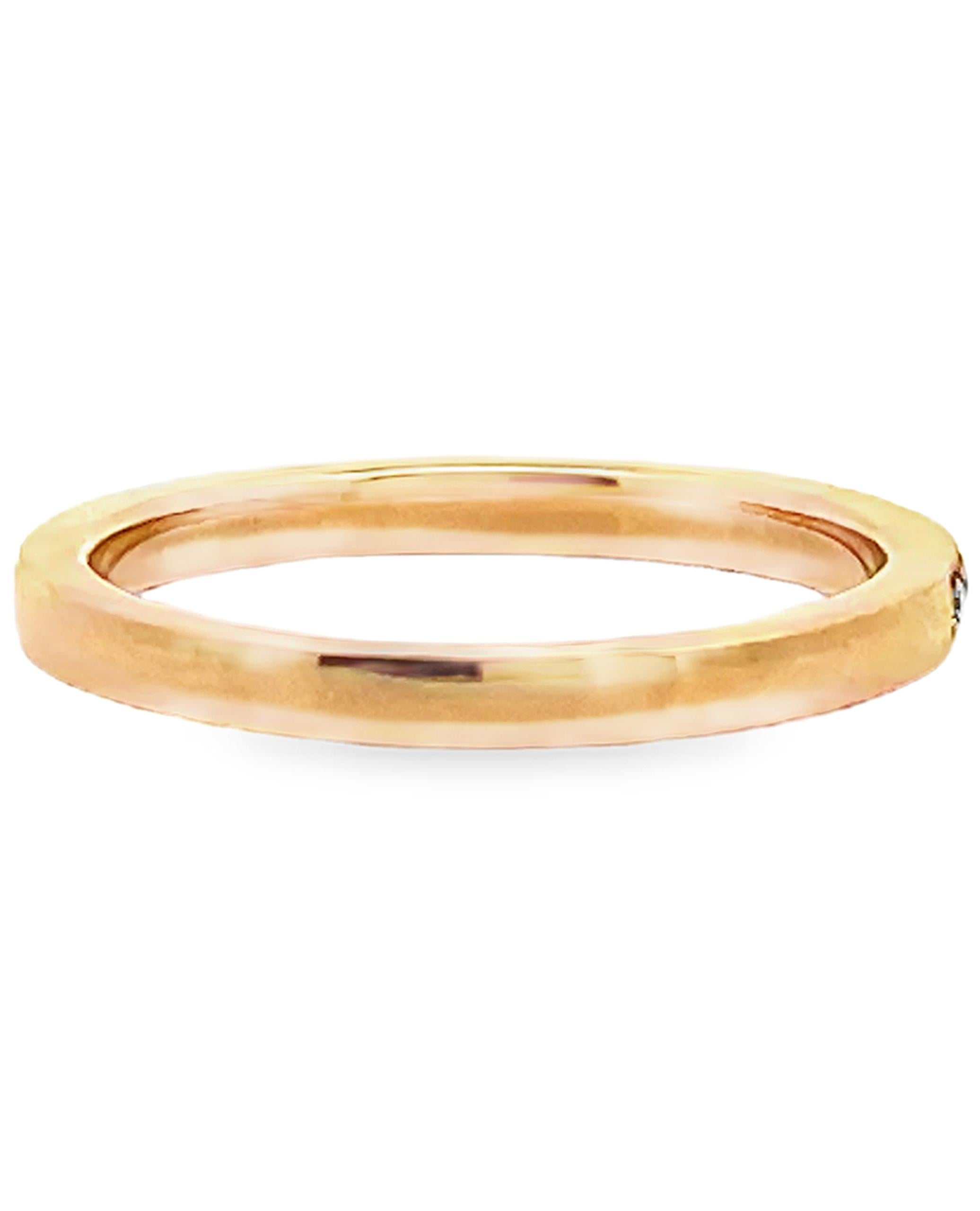 Contemporaneo Kirk Kara K1250D-B Anello Angelique in oro rosa 18 carati con diamanti in vendita