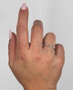 Kirk Kara K413-B Angelique Beaded Filigree Ring in 14K White Gold with Diamonds