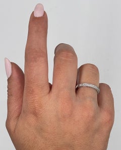 Kirk Kara SS6916-BH Carmella 18K White Gold Hand Engraved Diamond Band Ring