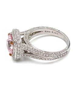 Kirk Kara SS6933B-R Carmella Ring with Morganite
