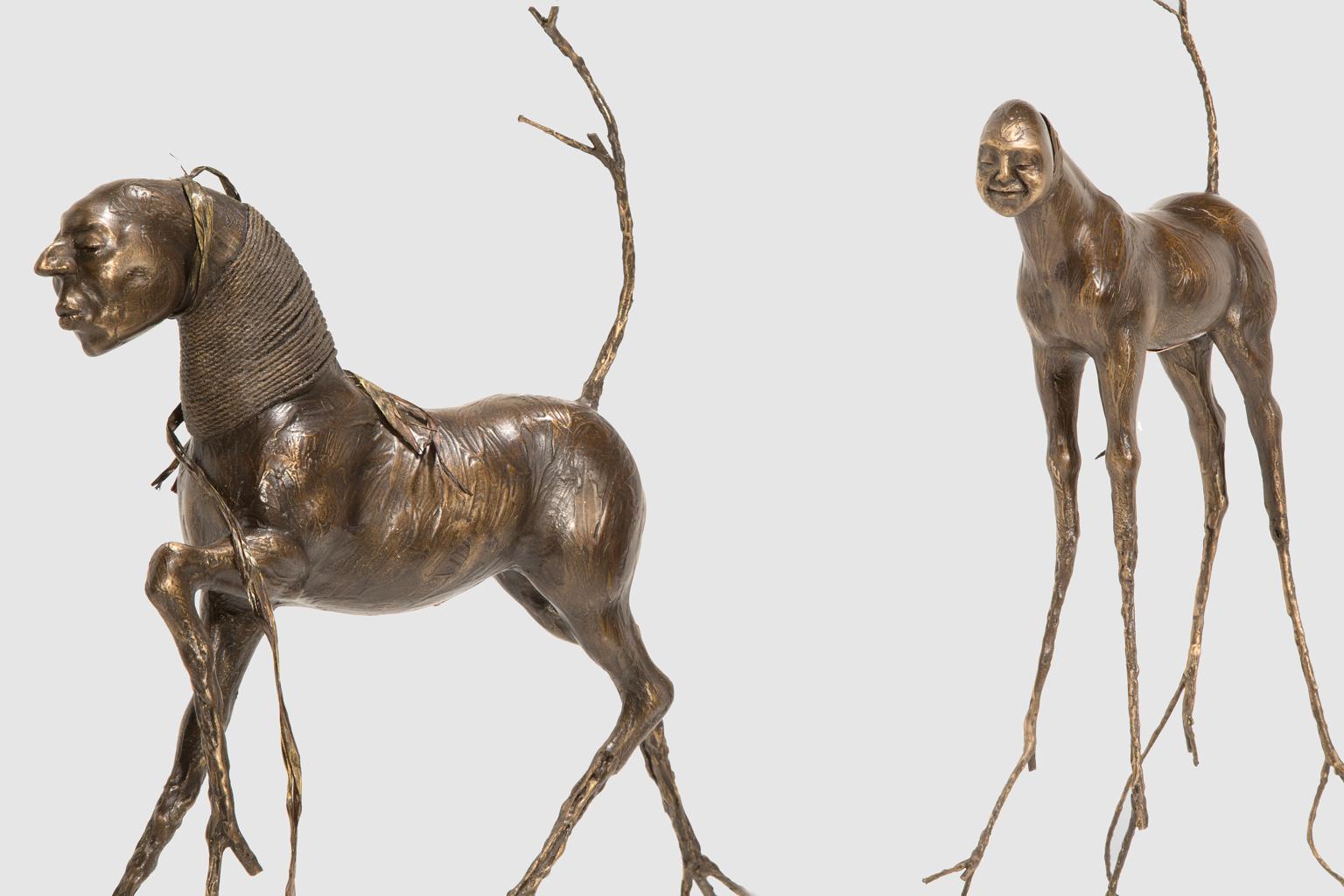 Sculpture figurative « Barkbud Herd » de Kirk Roda  en vente 7