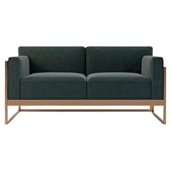 Divano Kirk a due posti, Soggiorno, Nero, Design moderno, Lounge, Hotel, Metallo, Morbido