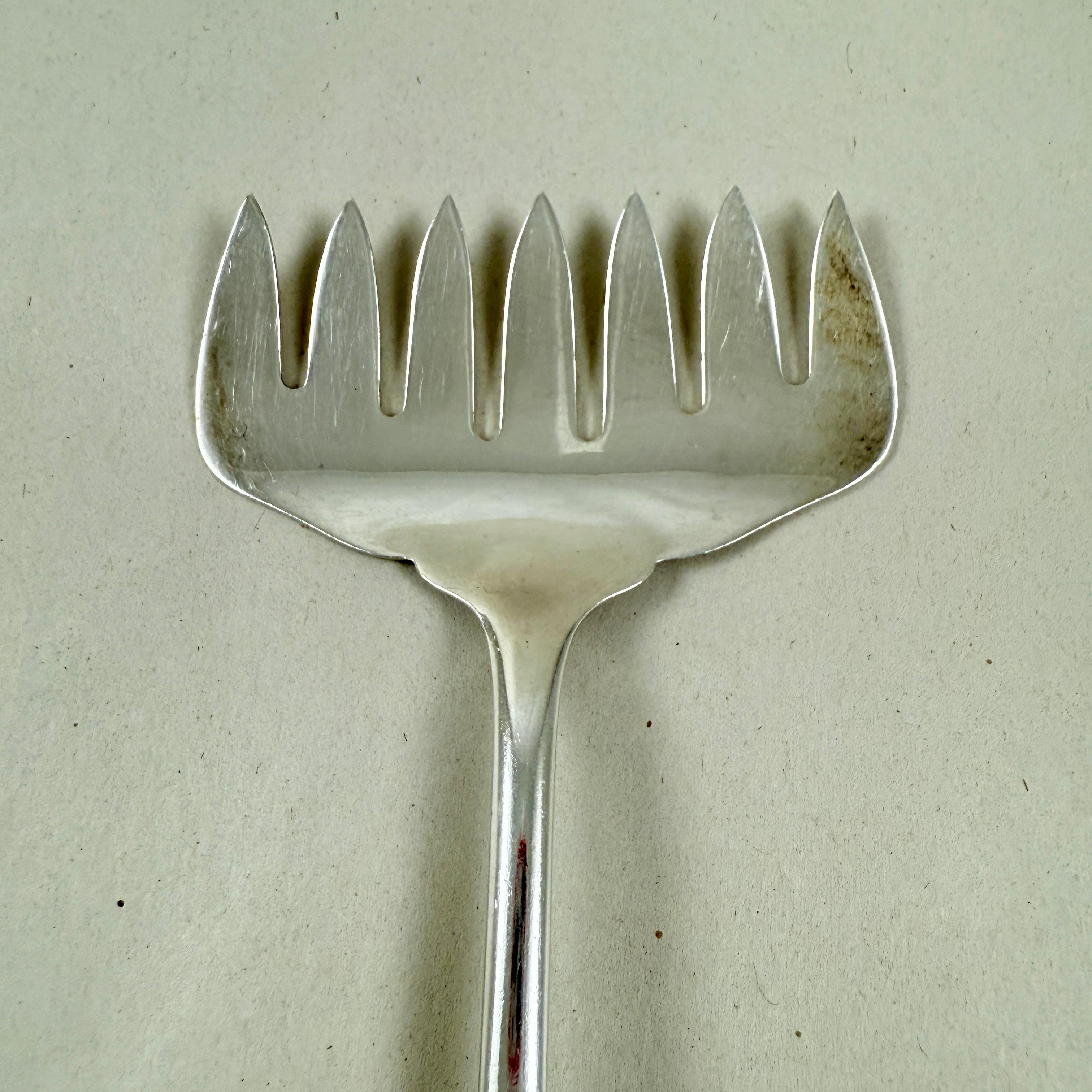 Tenedor para tocino Wakefield de plata de ley Kirk & Son Estate Estadounidense en venta