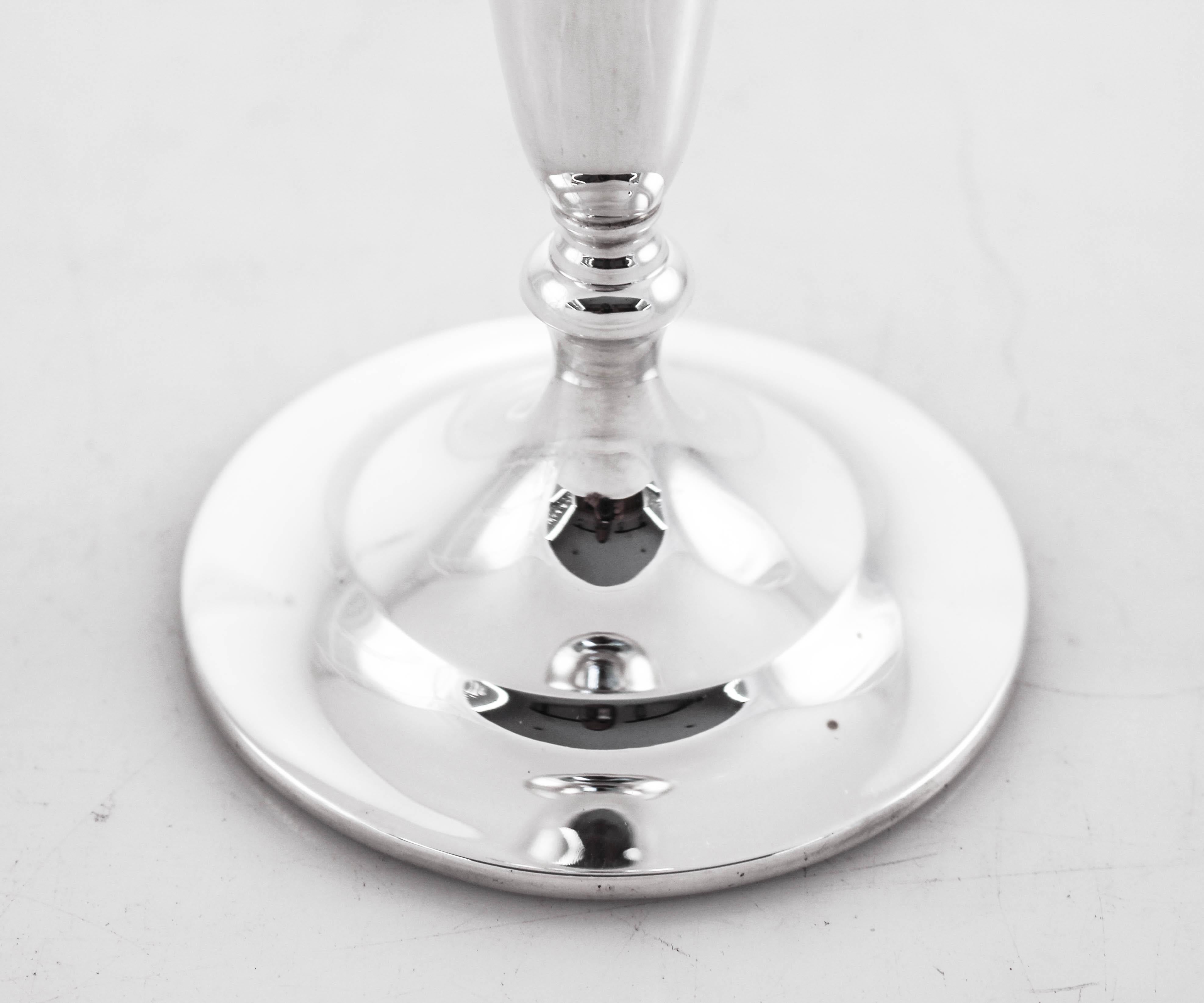 American Kirk Sterling Silver Vase