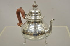 Kirk Stieff Williamsburg Pewter Coffee Tea Set with Tray, 5 Pc Set