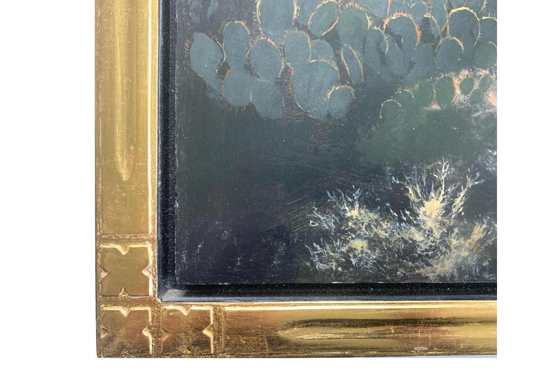 Kirk Tatom (Americano, nato nel 1955) Olio su pannello intitolato 