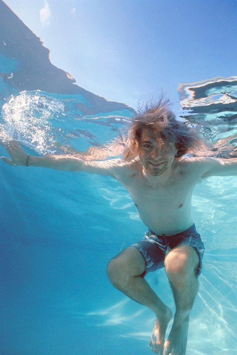 Kirk Weddle Color Photograph - Kurt Cobain Underwater