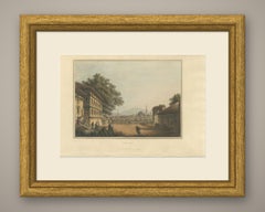 Kirkclisia in Thrace, Antique Hand Colored Aquatint by Mayer, 1809
