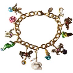 Kirk's Folly Pulsera de esmalte vintage con motivos de fantasía