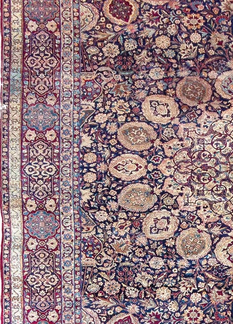 Hand-Woven Kirman Carpet For Sale