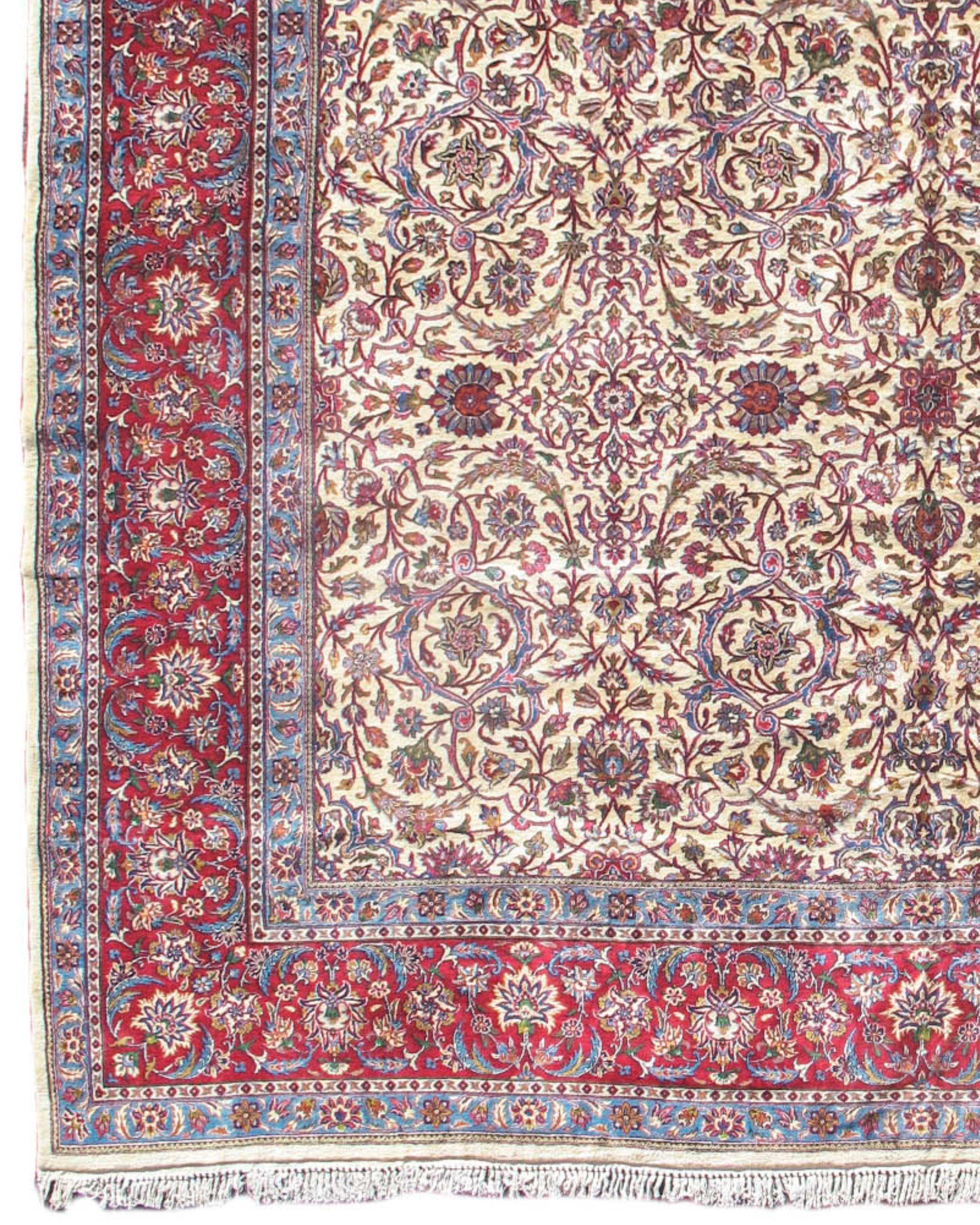 Persian Kirman Carpet Rug, Mid-20th Century

Original showroom condition

Additional Information:
Dimensions: 11'5