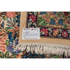 Kirman Ravar Style Vintage Oriental Carpet, Prayer Design, Circa 1950