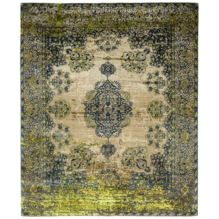 Kirman Robson Artwork 19 from the Erased Heritage Carpet Collection by Jan Kath For Sale