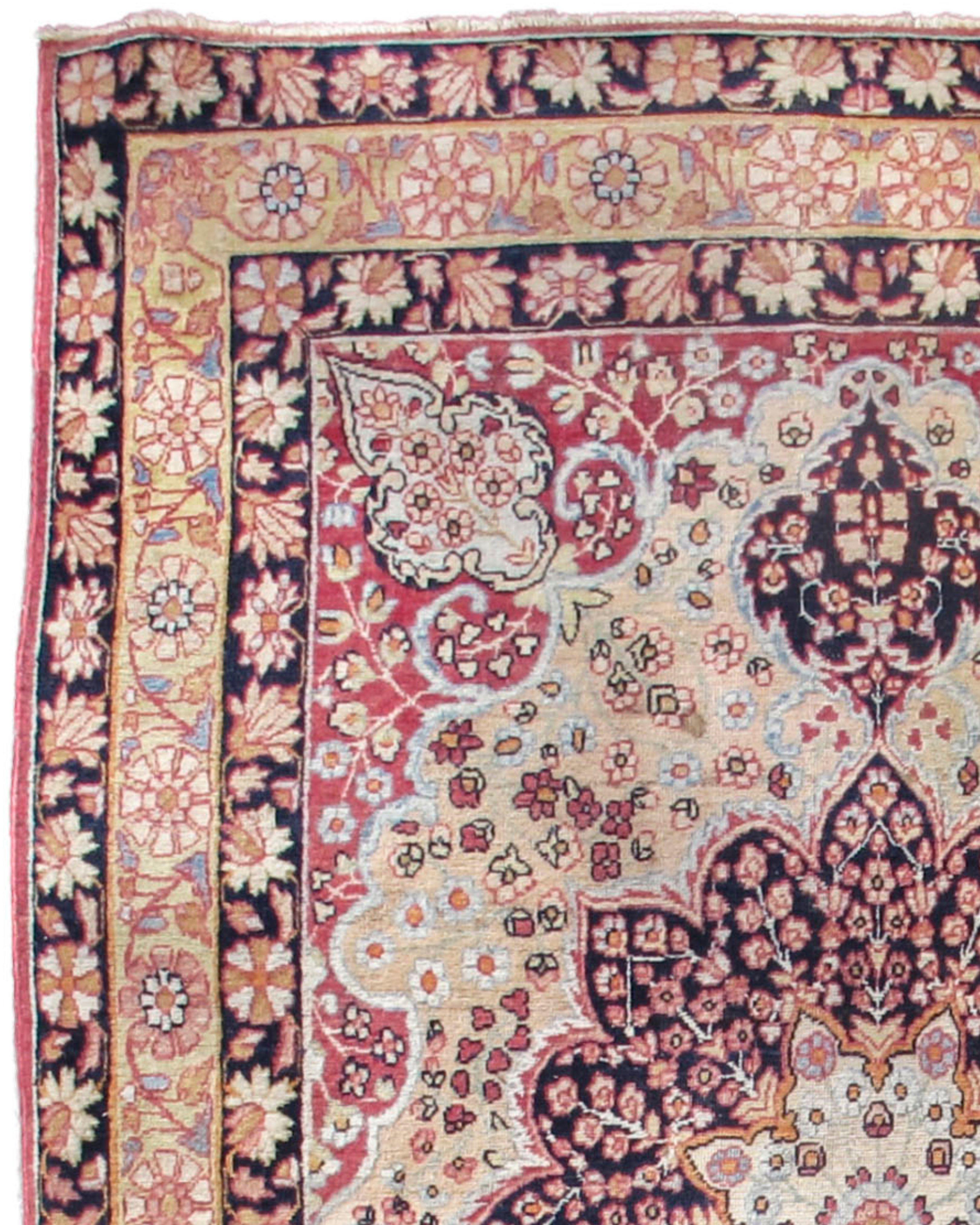 Persian Kirman Rug, Late 19th Century For Sale