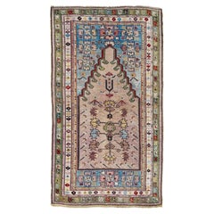 Kirsehir Mucur • Antique Turkish Prayer Rug / Wall Art • 3'3"x5'10" • 1920s