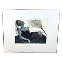 Kirsi Neuvonen, work on paper signed  dated 87