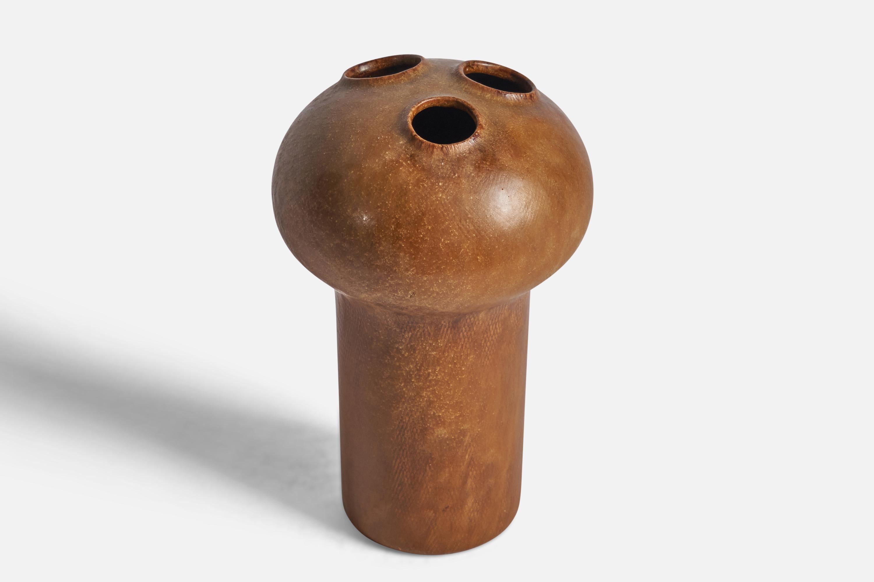 Post-Modern Kirsten Günther, Vase, Stoneware, Denmark, 1972 For Sale
