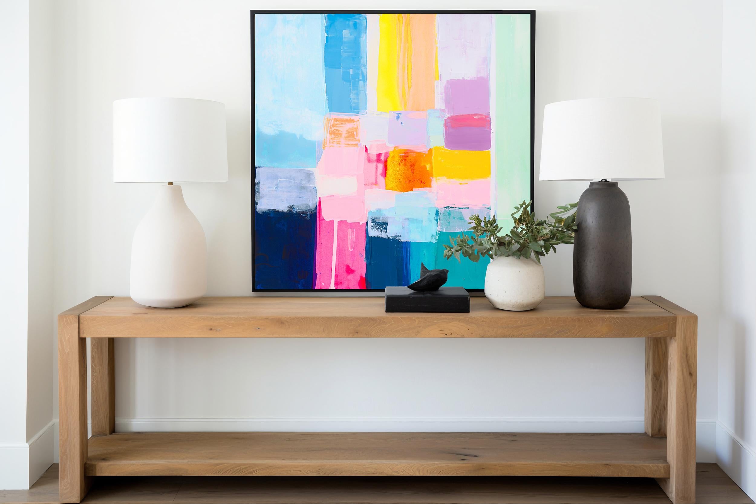 Holiday Vibes par Kirsten Jackson, abstrait moderne contemporain coloré en vente 3