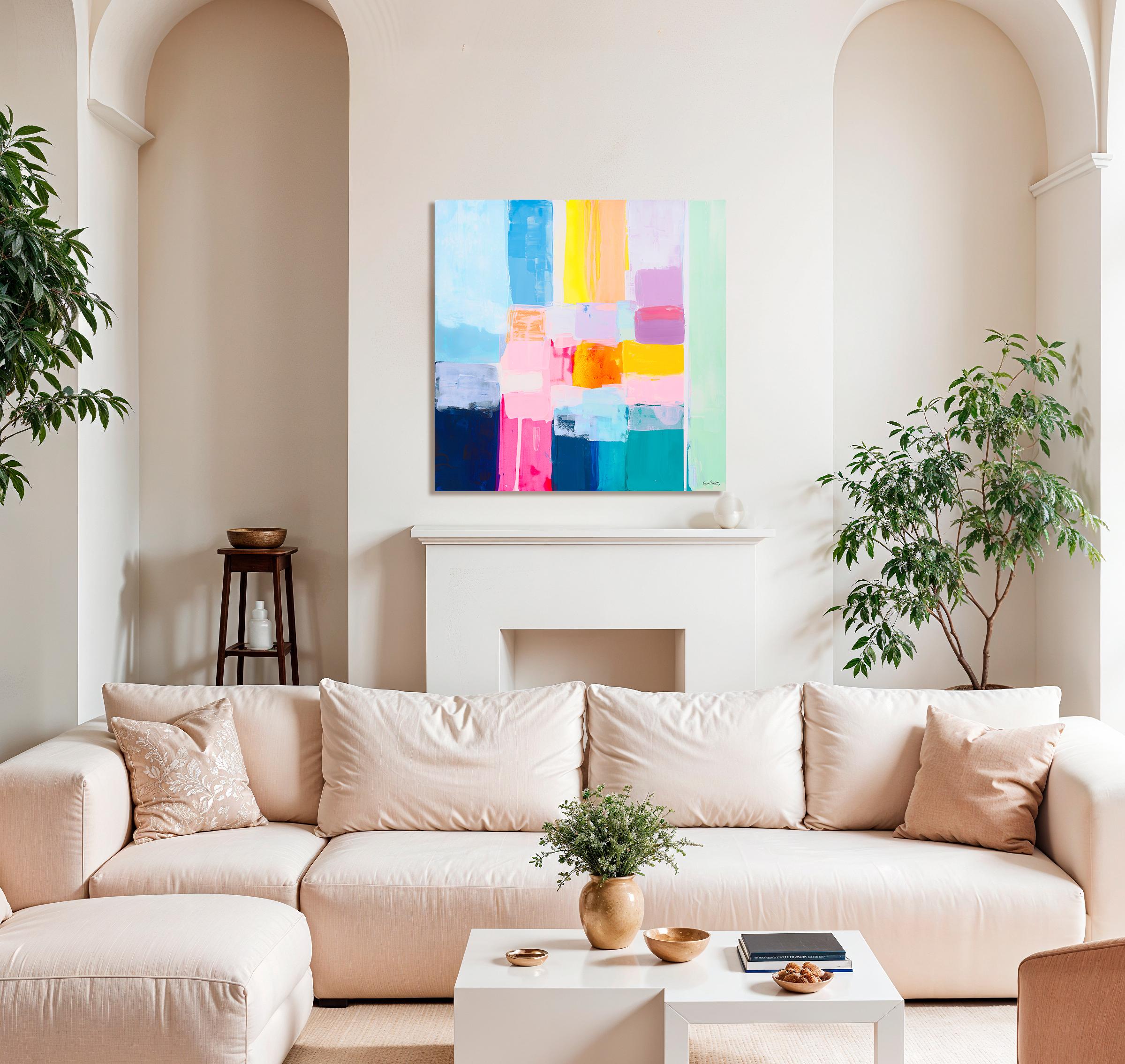 Holiday Vibes par Kirsten Jackson, abstrait moderne contemporain coloré en vente 5