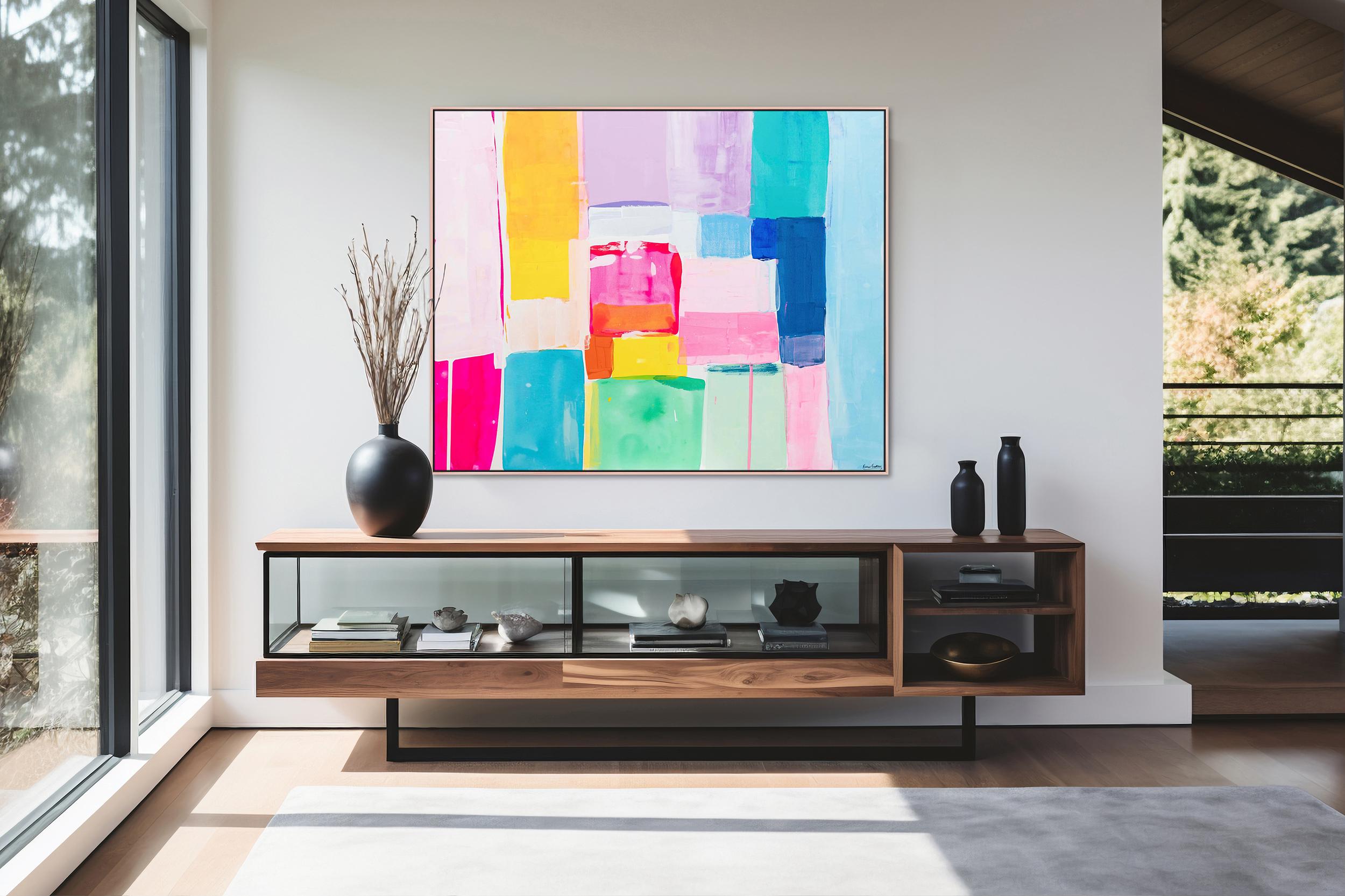 Last Forever par Kirsten Jackson, moderne contemporain coloré abstrait en vente 9