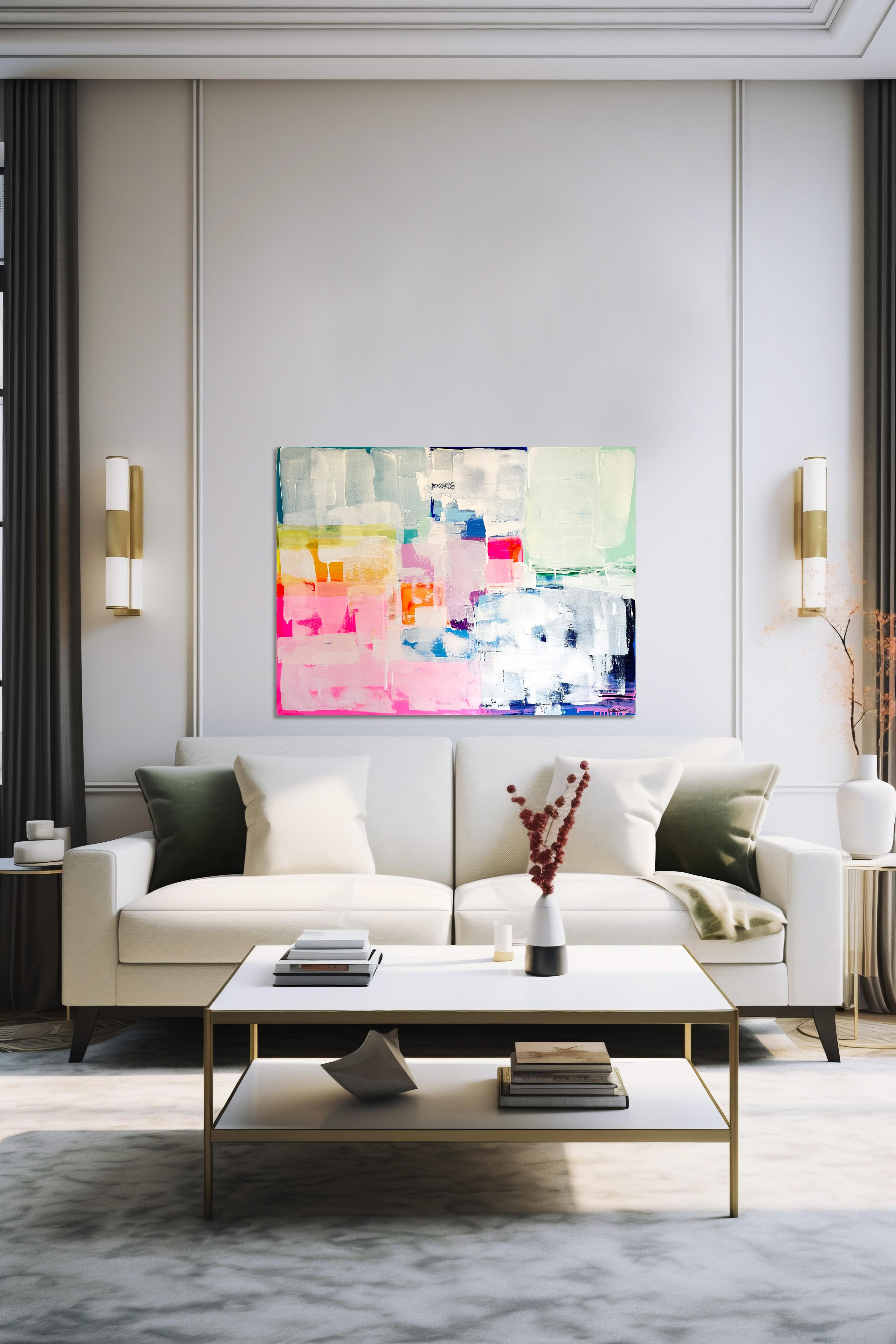 More Love by Kirsten Jackson, modern contemporary colorful abstract For Sale 10