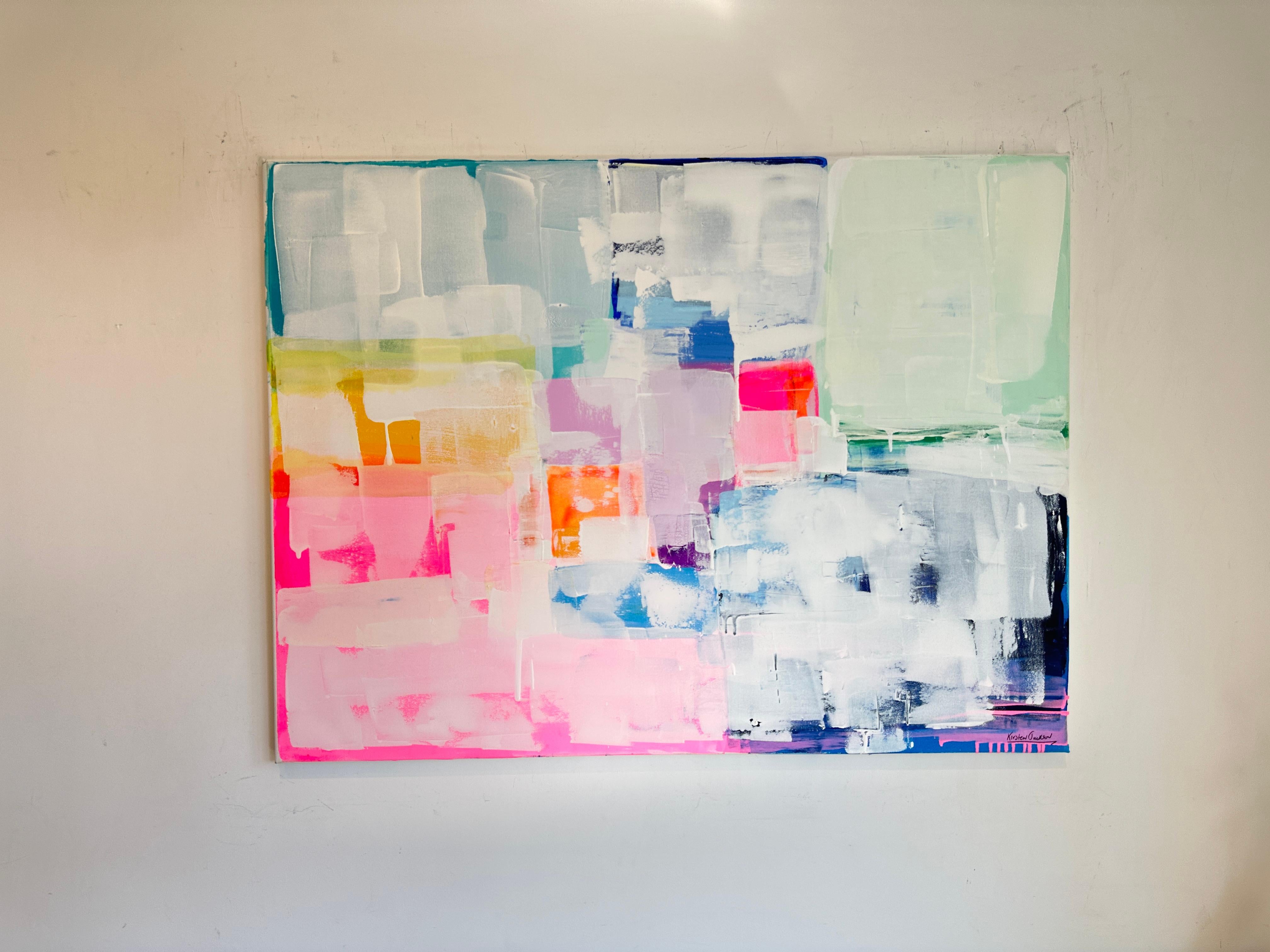 More Love by Kirsten Jackson, modern contemporary colorful abstract For Sale 1