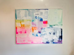 More Love by Kirsten Jackson, modern contemporary colorful abstract