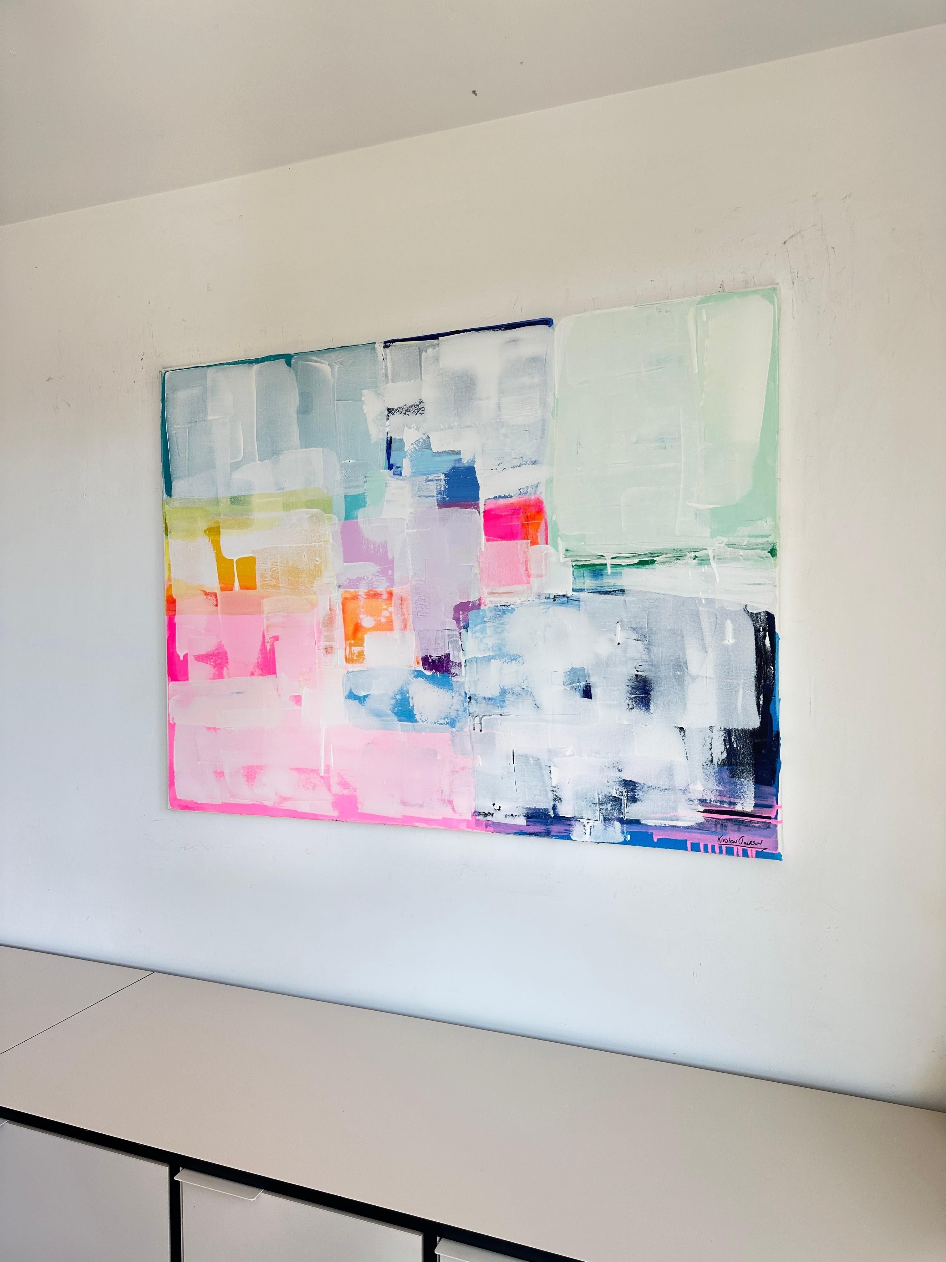 More Love by Kirsten Jackson, modern contemporary colorful abstract For Sale 4