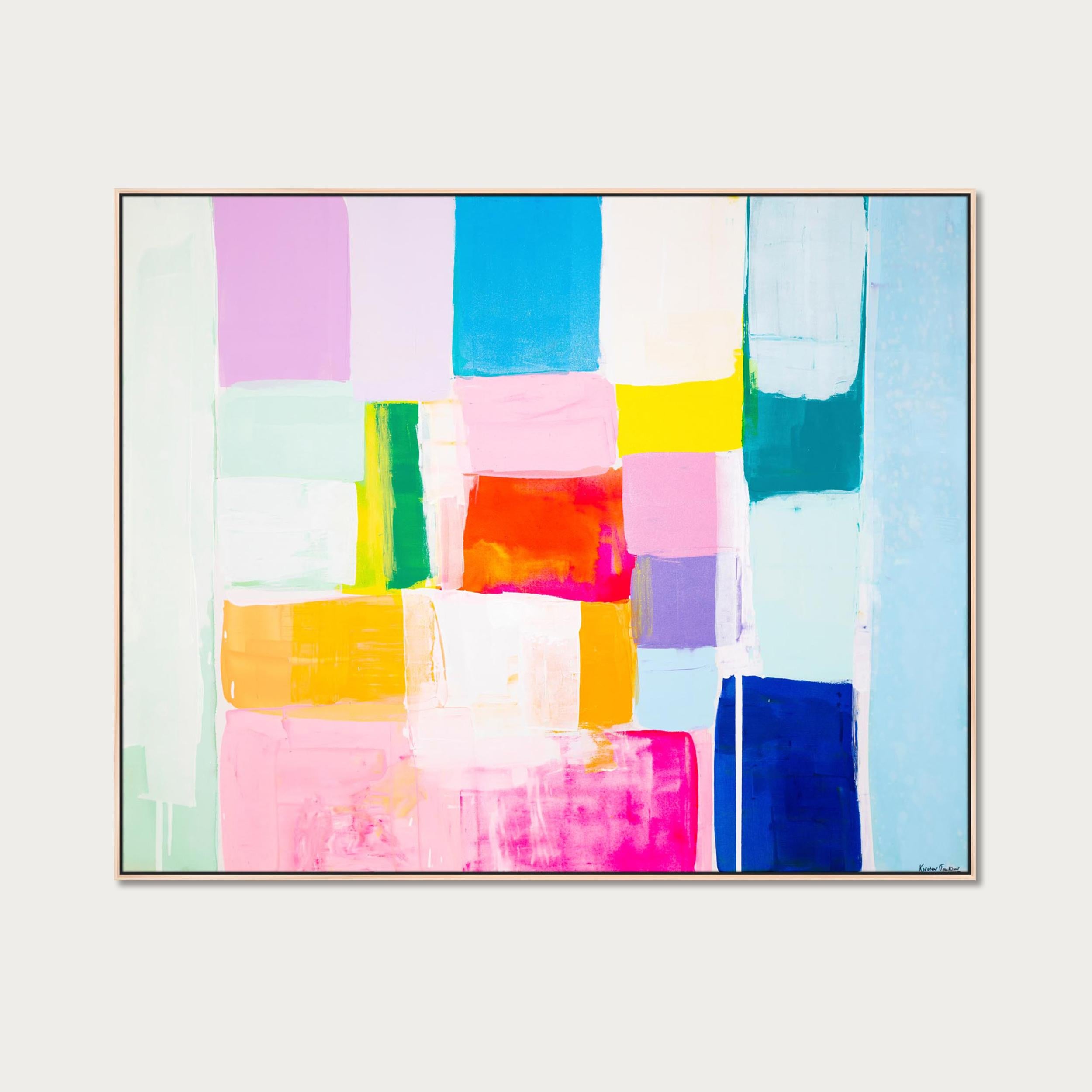 Summer days Series par Kirsten Jackson, moderne contemporain coloré abstrait en vente 1